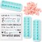 My Water Broke Baby Shower Game with 60 1-Inch Mini Plastic Babies, Girls and Boys, Includes 3 Ice Cube Trays and 1 Sign, for Expecting Mothers and Parents (Turquoise)